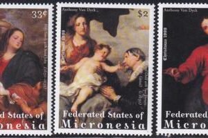 US 358-60 Trust Territories Micronesia NH VF Christmas