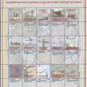 US 362 Trust Territories Micronesia NH VF 1st Century Of Flight M/S