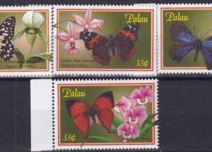 US 594-7 Trust Territories Palau NH VF Butterflies