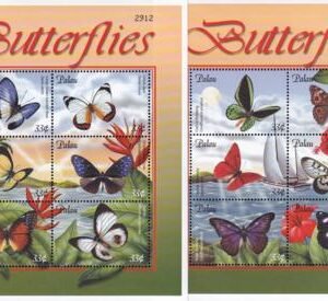 US 598-99 Trust Territories Palau NH VF Butterflies M/S