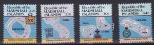 US 40, 42, 45, 47-49 Trust Territories Marshall Islands NH VF 1985 Definitive Set