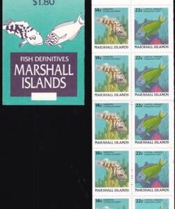 US 173b Trust Territories Marshall Islands NH VF 14/22¢ Booklet Pane