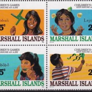 US 366-69 Trust Territories Marshall Islands NH VF Children's Games