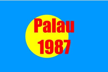 INV-27584itExt US Trust Territories Palau NH VF 1987 Complete Year Set