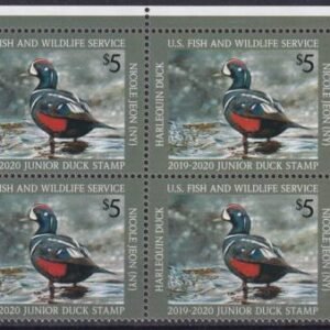 US JDS27 Junior Duck Stamp VF NH 2019-20 Plate Block