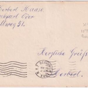 Germany 1936 10th  Hindenburg North America Flight Card