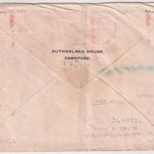 India 1936 Scipio Mirabella Bay, Crete Air Crash Cover