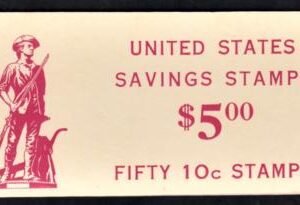 US S1c Postal Savings F-VF Mint NH Dry Print Pristine Booklet