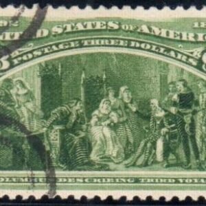 US 243 Early Commemoratives XF Used Neat Target Cancels New PSE Cert