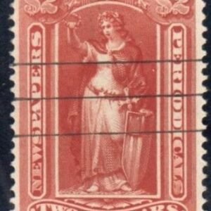 US PR108 Newspapers F-VF Used Neat Pen Cancel - PSE Cert