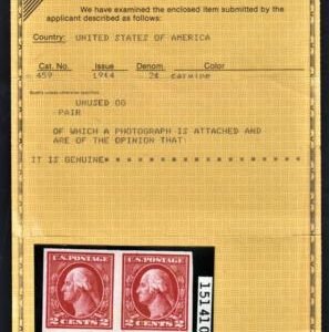 US 459 Washington / Franklin VF+ Mint Pair, PF Cert