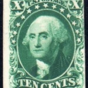 US 43P4 Proof F-VF Mint 10c Card Proof