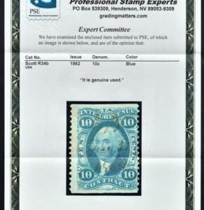 US R34b Revenue Ave-F Used PSE Clean Cert