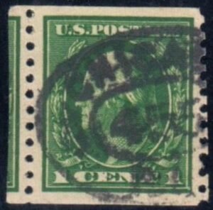 US 443 Washington / Franklin VF-XF Used Exceptional Centering, Overcut Perfs