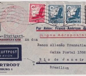 Germany 1934 Commercial Catapult Cover to Rio
