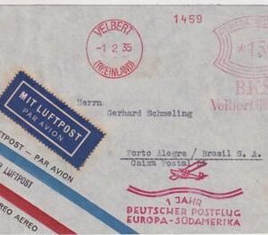 Germany 1935 Commercial Catapult Flight Cover, Europa - So Am