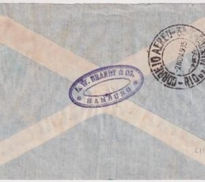 Germany 1935 Commercial Catapult Flight Cover to Rio
