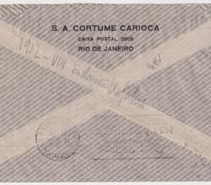 Brazil 1932 8th South America Zeppelin Flight to Zurich, Switzerland