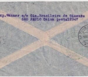 Brazil 1933 4th South America Flight Card to Switzerland