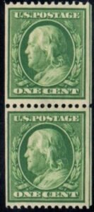 US 385 Washington / Franklin F-VF Mint NH Vertical Pair