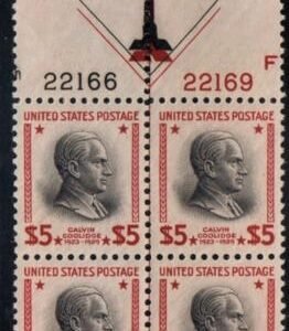 US 834 VF Mint NH Pristine Plate Block