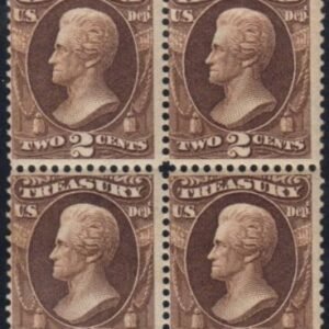 US O73 Officials Just Fine Mint NH/LH Block of 4