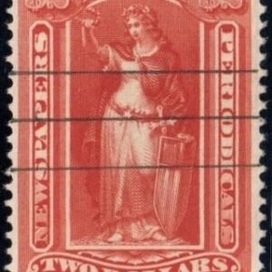 US PR108 Newspaper F+ Used, Pen Cancel, PSE Cert