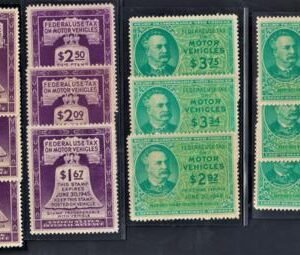 US RV36-47 Revenues VF-XF Mint NH 1945 Motor, Vehicle Set - Exceptional Quality!