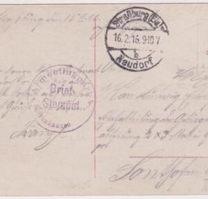 Germany 1916 Early Photocard with Aircraft , cancelled Neudorf