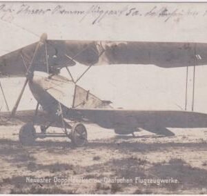 Germany 1916 Early Photocard with Aircraft , cancelled Neudorf