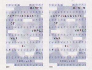 US 5738a Modern Imperf Women Cryptologists Pair