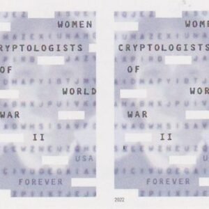 US 5738a Modern Imperf Women Cryptologists Pair