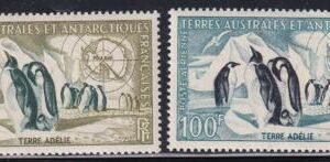 French Southern & Antartic Territories C1-2 Airmails Penguins