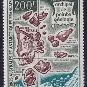 French Southern & Antartic Territories C22 Pt. Geology Map