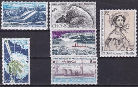 INV-28139itExt French Southern & Antarctic Territories C64-69 Ship, Space, Bird