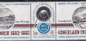 French Southern & Antarctic Territories C75a Polar Year, Satellite, Geophys Yr