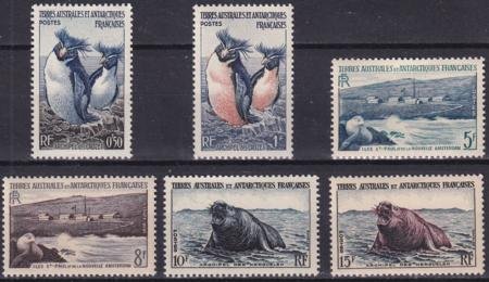 INV-28211itExt French Southern & Antartic Territories 2-7 Birds, Seals
