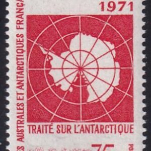 French Southern & Antartic Territories 45 Treaty, Map