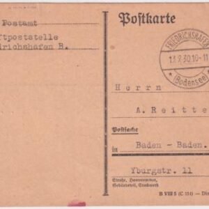 Germany 1930 Cancelled Vienna Flight