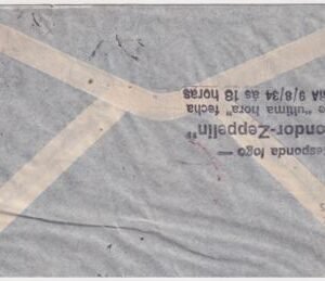 Germany 1934 Zeppelin 5th South American Flight Cover