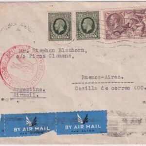 Great Britain 1939 Airmail Cover to Buenos Aires, Argentina