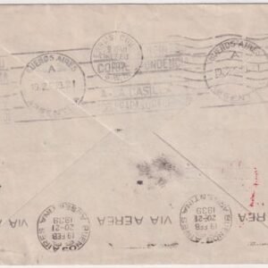 Great Britain 1939 Airmail Cover to Buenos Aires, Argentina