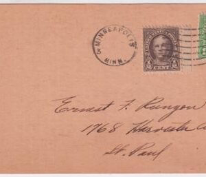 US 1930 Card from a Minnesota Stamp Co. Advertising Graf Zeppelin