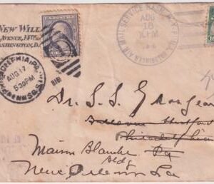 US 1918 C2 on Washington DC to Philadelphia Flight then to New Orleans