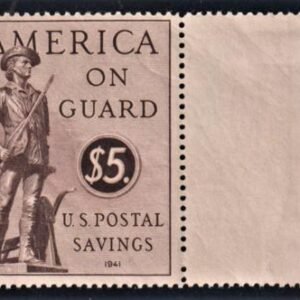 US PS15 Postal Savings F-VF NH - Minor Gum Bends