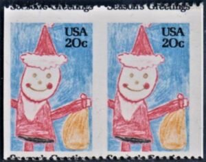 US 2108a Error Fine Mint NH Off Center Imperf Pair