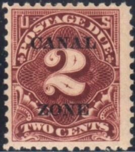US Possessions - Canal Zone J13 F-VF Mint NH