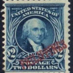 US Possessions - Philippines 238 Fine Hinged $2 1904 - Only 695 Overprinted!