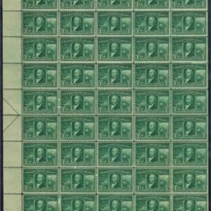 US 323 Early Commemoratives F-VF H/NH Sheet