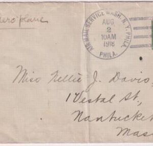 US 1918 C2 on Philadelphia - Boston Flight